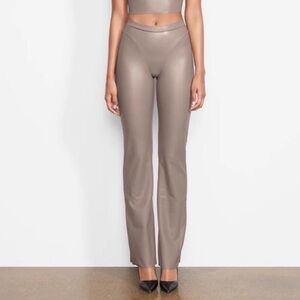 SKIMS Faux Leather Pants - Grey